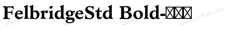 FelbridgeStd Bold字体转换